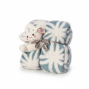 Sherpa Fleece Blanket Fuzzy Soft Bed Blanket Light Blue,51x63”